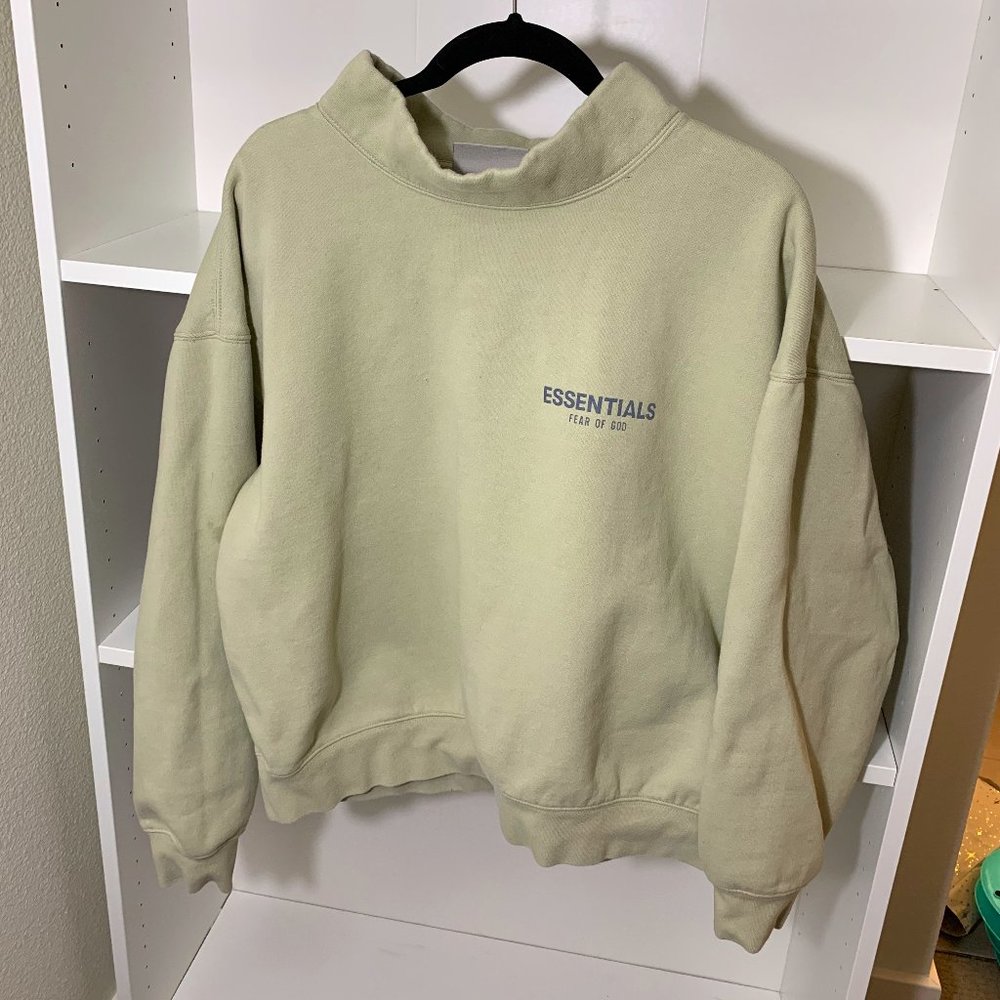 Essentials Fear Of God Pullover Mockneck Sweatshirt, Size M